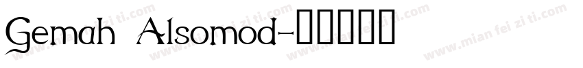 Gemah Alsomod字体转换